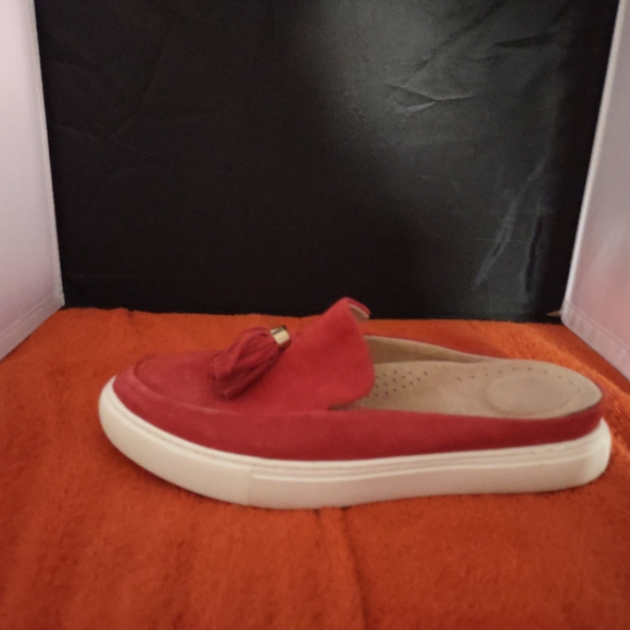 Gentle Souls Red Tassel Slip-On Sneakers - Picture 6 of 8